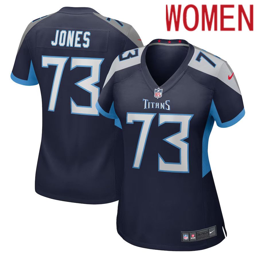 Women Tennessee Titans #73 Jamarco Jones Nike Navy Player Game NFL Jersey